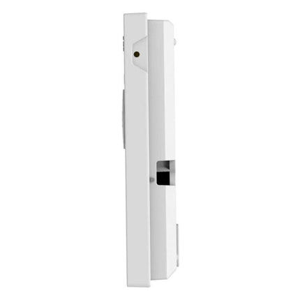 Smart Home Security Alarm System with WiFi Connectivity white slim sensor module side view for door/window monitoring
