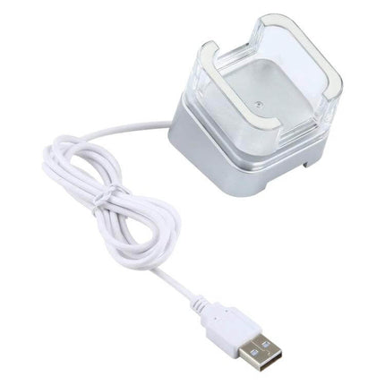 Anti-Theft Display Stand for Mobile Phones with Remote Control and Type-C Compatibility — compact USB-powered counter display holder with cable