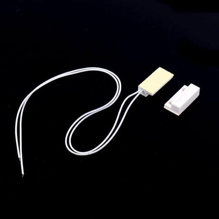 Embedded Door Magnetic Sensor Switch Pack for Home Security - compact white wired door/window sensor for seamless home security installation