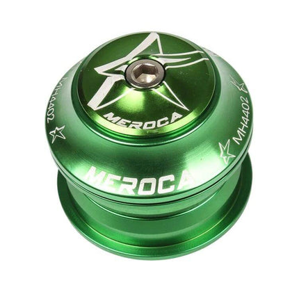 MEROCA Bearing Bowl 44mm Built-In Straight-Tube For Everyday Home Use - green anodized 7050 aluminum CNC forged headset bearing housing