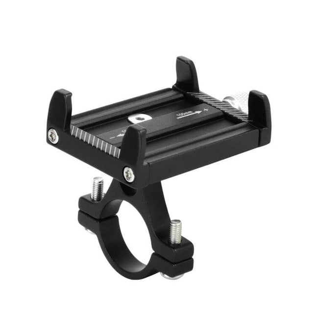 MEROCA Bicycle Phone Holder Adjustable for Hands Free Navigation - black aluminum bike mount for secure phone access while riding