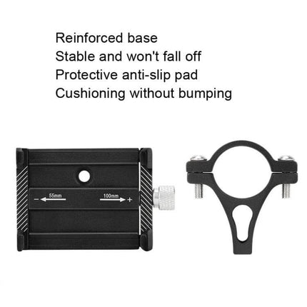 MEROCA Bicycle Phone Holder Adjustable for Hands Free Navigation - aluminum alloy bike mount with reinforced base and anti-slip pads