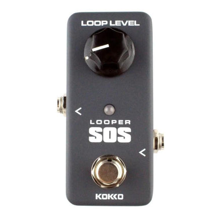 KOKKO Mini Looper Pedal for Everyday Music Practice Sessions compact black looper with loop level knob and footswitch