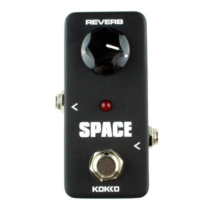 KOKKO Pedal for Everyday Guitar Practice Sessions at Home - compact black reverb pedal labeled SPACE with single knob and footswitch