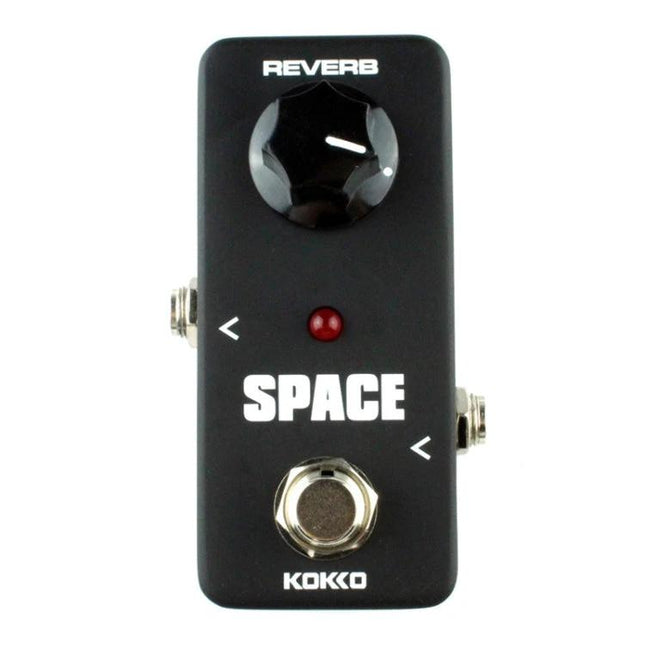 KOKKO Pedal for Everyday Guitar Practice Sessions at Home - compact black reverb pedal labeled SPACE with single knob and footswitch
