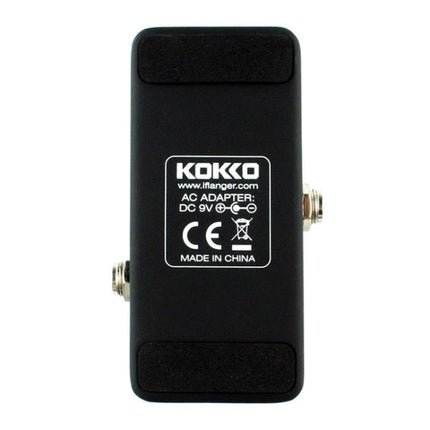 KOKKO Pedal for Everyday Guitar Practice Sessions at Home compact black reverb pedal showing top label and jacks