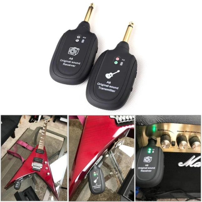 Essential Wireless Transmitter for Guitarists' Daily Practice — compact wireless guitar transmitter and receiver set for home practice and rehearsals