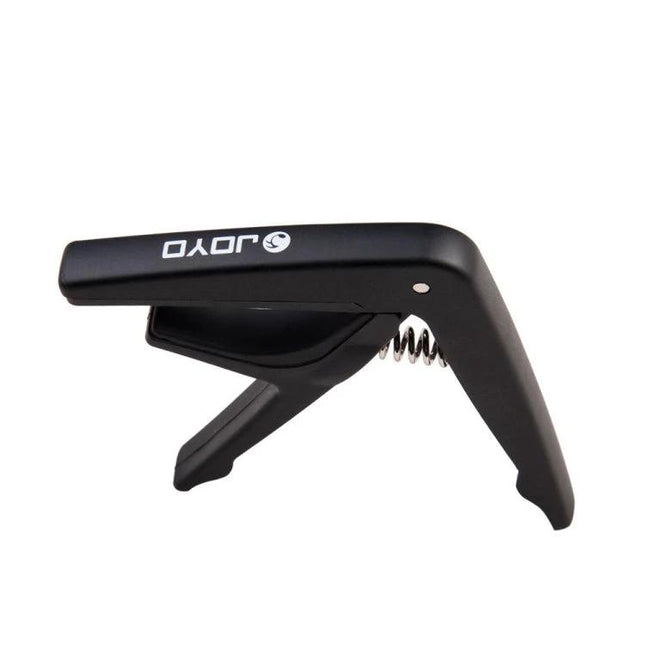 JOYO Guitar Capo for Everyday Music Practice and Travel - black spring-loaded capo for quick song transposition on guitar or ukulele