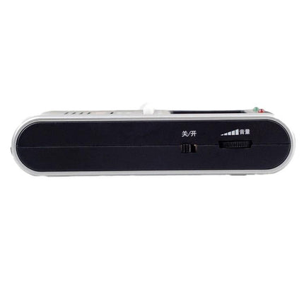JOYO Metronome for Daily Music Practice with Instruments compact digital metronome front view with on/off switch and volume dial