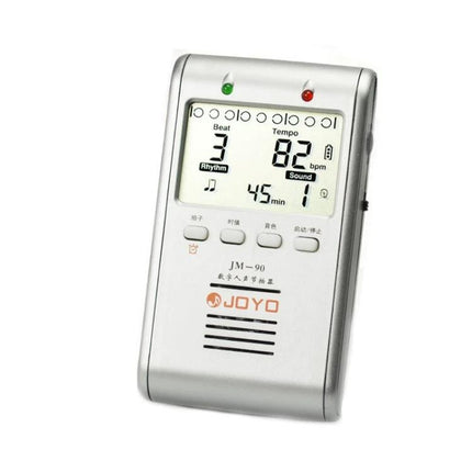 JOYO Metronome for Daily Music Practice with Instruments compact digital metronome showing tempo, beat and timer for at-home practice