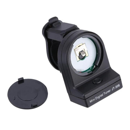 JOYO Clip-On Tuner for Everyday Instrument Practice Sessions black compact clip-on mini digital tuner for guitar bass ukulele violin