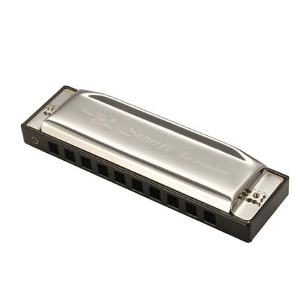 Swan Harmonica for Everyday Music Learning and Practice Sessions - silver diatonic harmonica on white background