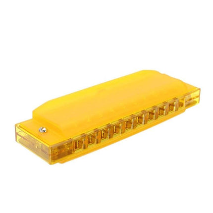 Swan Harmonica for Everyday Music and Leisure Activities yellow plastic 10-hole beginner harmonica for casual practice