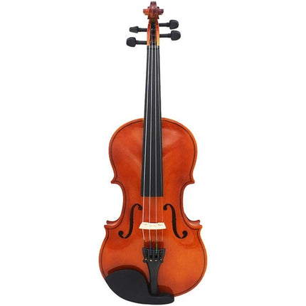 Full Size Handmade Acoustic Violin for Home Music Practice — classic varnished front view ideal for beginner home practice