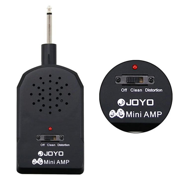 JOYO Compact Amplifier for Everyday Guitar Practice On the Go compact black mini amp with clean and distortion switch and 1/4" plug
