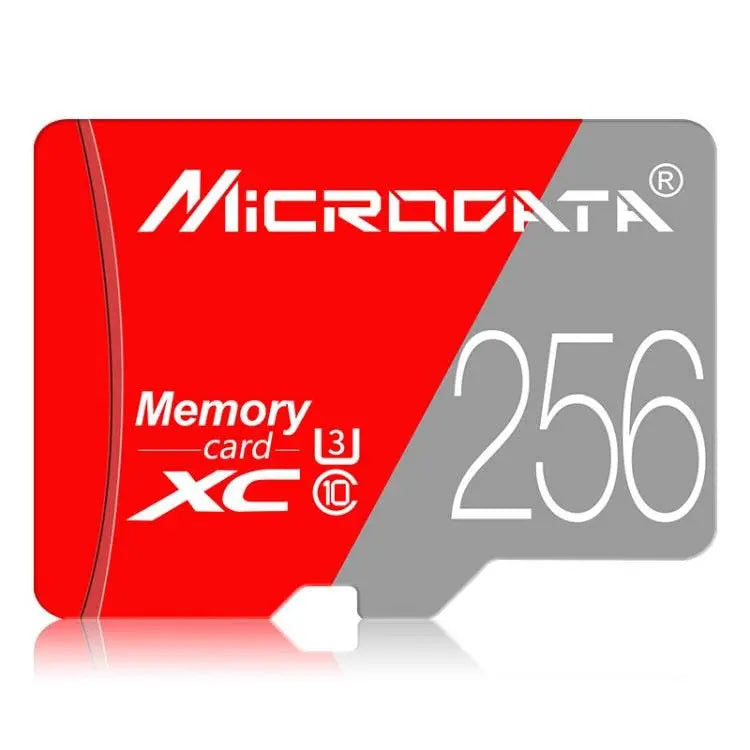 MICRODATA 256GB Class10 Red and Grey TF Memory Card 256GB