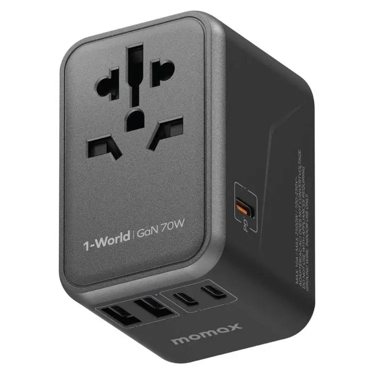 MOMAX 1-World UA8 PD 70W Fast Charger Power Adapter UA8