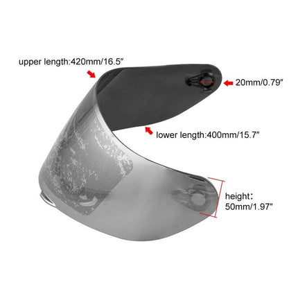 Compatible Full Face Visor for AGV Motorcycle Helmets