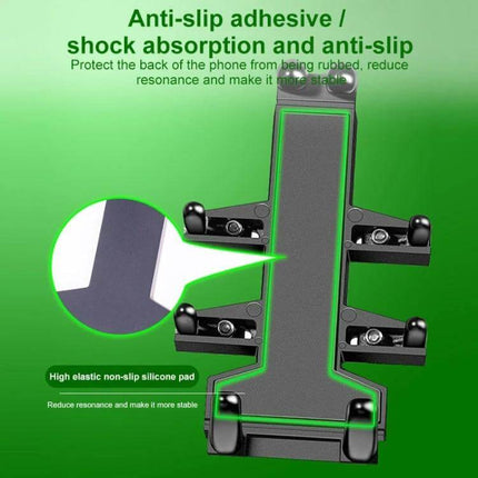 Aluminum Ball-Head Motorcycle Phone Navigation Holder for Riding - aluminum alloy anti-slip shock absorption phone mount for handlebars