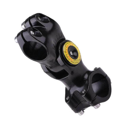 Bicycle and Motorcycle Handlebar Camera Mount Adapter in black aluminum alloy for stable, vibration‑reducing footage on bikes and motorcycles