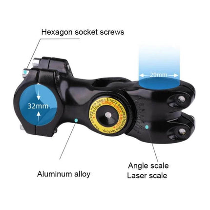 Bicycle and Motorcycle Handlebar Camera Mount Adapter aluminum alloy adjustable angle with hexagon socket screws and 32mm clamp