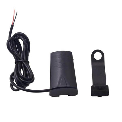 Waterproof USB Phone Charger Adapter for Motorcycle Use - durable flame-retardant motorcycle USB charging adapter with wiring and mount
