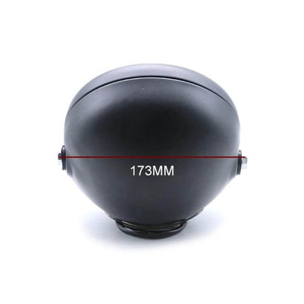 Vintage 5.75 Inch LED Headlight for Harley Motorcycles black 173mm rear view plug-and-play replacement