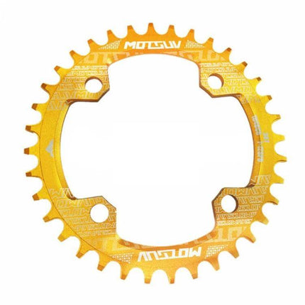 MOTSUV Chainring 32T for MTB Everyday Riding Accessory gold anodized 104BCD CNC 7075-T6
