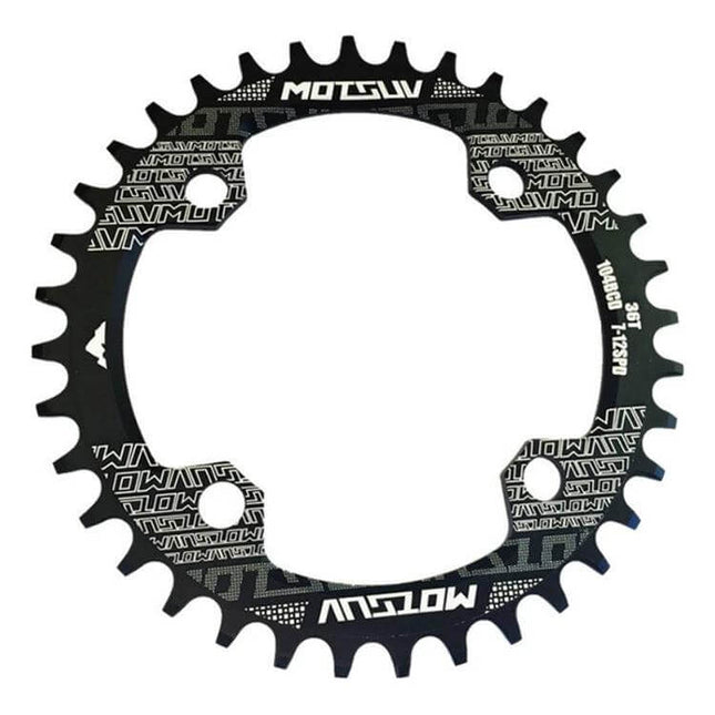 MOTSUV Chainring 32T for MTB Everyday Riding Accessory CNC-machined 7075-T6 anodized 104 BCD 32T round/oval MTB chainring