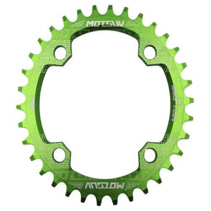 MOTSUV Elliptic Chainring for MTB Riding Black 34T CNC 7075-T6 anodized 104BCD oval chainring for trail climbing