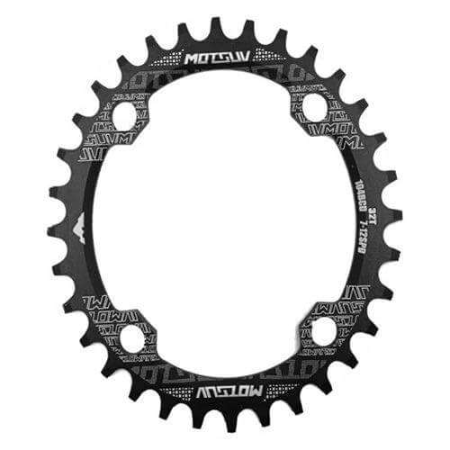 MOTSUV Elliptic Chainring for MTB Riding Black 34T elliptic 104BCD 7075-T6 aluminum CNC anodized 34T