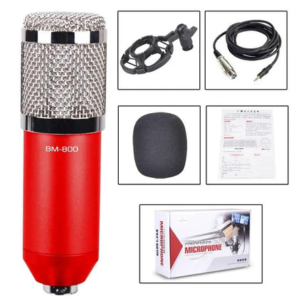Condenser Microphone Kit for Home Recording and Online Chats
