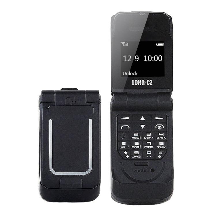 LONG-CZ J9 Compact Flip Phone with Bluetooth, FM, SOS, and Anti-Lost Features, 0.66 Inch OLED Display, Single SIM