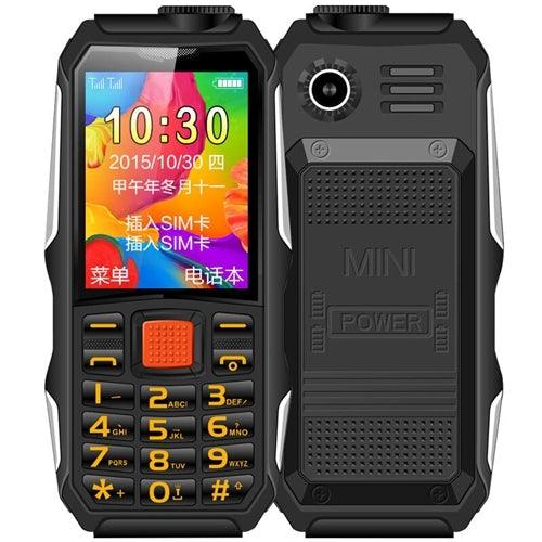 HAIYU H1 Rugged 1.8-Inch Senior Phone - Waterproof, Shockproof, Dustproof, 2800mAh Battery, Dual SIM, LED Flashlight & FM Radio