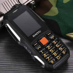 HAIYU H1 Rugged 1.8-Inch Senior Phone - Waterproof, Shockproof, Dustproof, 2800mAh Battery, Dual SIM, LED Flashlight & FM Radio