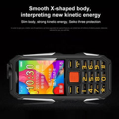 HAIYU H1 Rugged 1.8-Inch Senior Phone - Waterproof, Shockproof, Dustproof, 2800mAh Battery, Dual SIM, LED Flashlight & FM Radio