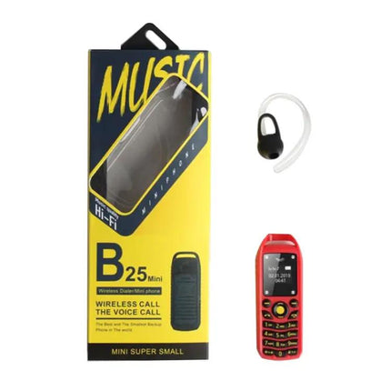 Portable Bluetooth Mini Phone with Hands-Free Calling Functionality