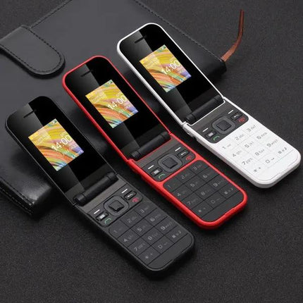 Classic Flip Mobile Phone with Bluetooth and Dual SIM