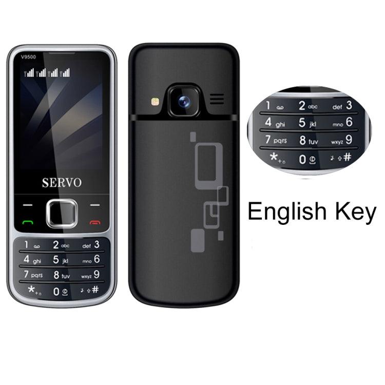 Compact SERVO V9500 Feature Phone with Bluetooth, FM Radio, Magic Voice, and Quad SIM Support - 2.4 Inch Display