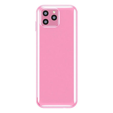 Lightweight Kids' Phone for Safe Daily Calls and Messaging - ultra-thin pink kids phone with basic call messaging features and anti-loss monitoring