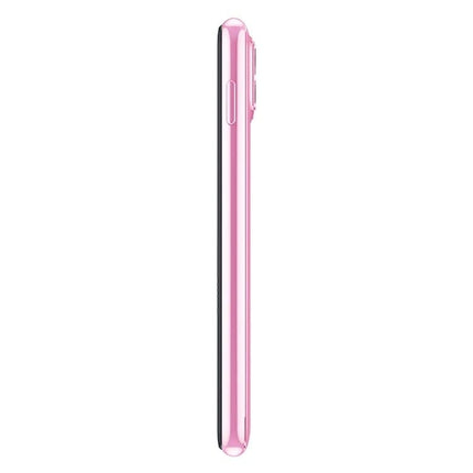 Lightweight Kids' Phone for Safe Daily Calls and Messaging - ultra-thin pink kids phone side profile for school commutes and playdates