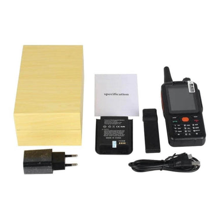 Durable Waterproof Smartphone for Everyday Outdoor Use rugged phone with battery, charger, USB cable, strap, manual and wooden box
