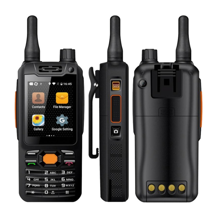 Teléfono robusto Walkie Talkie UNIWA F25, 1 GB + 8 GB, resistente al agua, al polvo y a los golpes, pantalla de 2,4 pulgadas, Android 7.1 MTK6739 de cuatro núcleos hasta 1,3 GHz, red: 4G, SIM dual