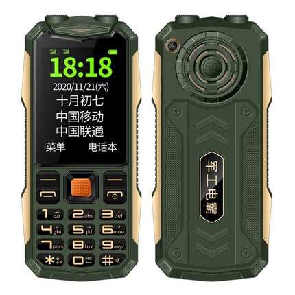 Rugged Waterproof Phone for Everyday Outdoor Use and Communication - green rugged handset for construction and hiking use