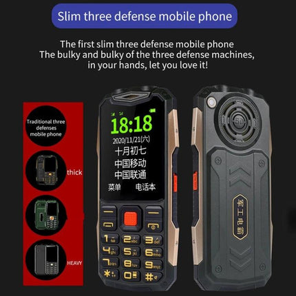 Rugged Waterproof Phone for Everyday Outdoor Use and Communication showing durable rugged mobile phone with keypad and waterproof design