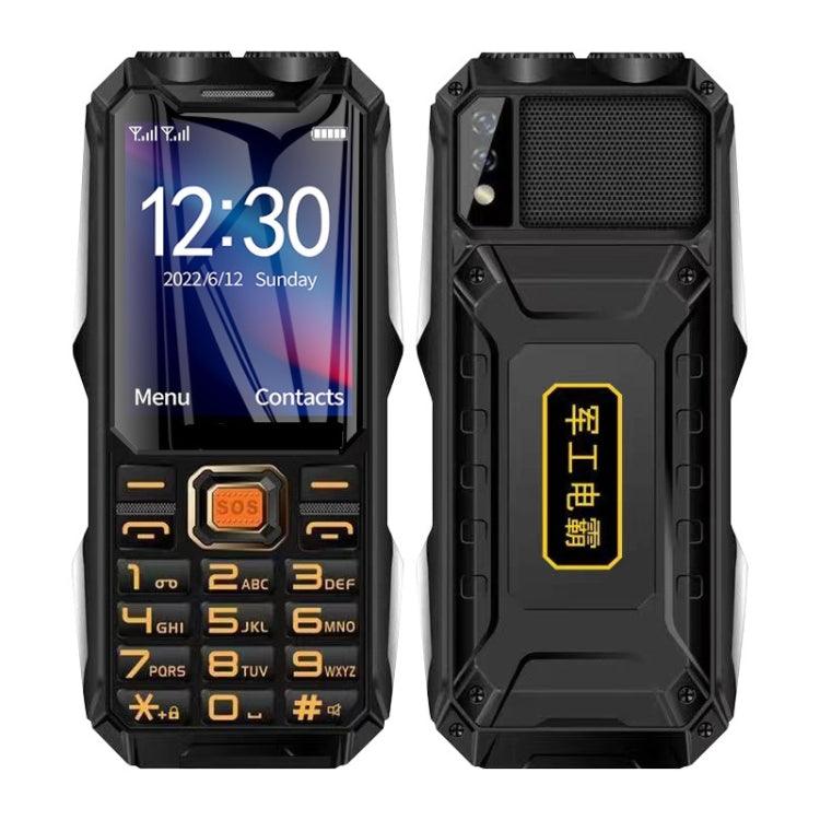 Q8 Outdoor Adventure Phone - Waterproof, Shockproof, Dustproof, 16800mAh Battery, 2.4" Display, 21 Keys, Bluetooth, LED Flashlight, FM Radio, SOS Function, Dual SIM, 2G Network