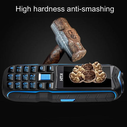 Durable Rugged Phone for Outdoor Use with Dust and Shock Protection shown with hammer demonstrating anti-smashing durability