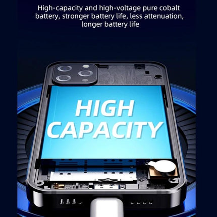 Compact Android Phone for Daily Communication and Photos showing slim phone internals and high-capacity battery