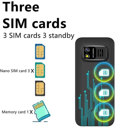 Compact Mini Phone with Large Keys for Easy Daily Use