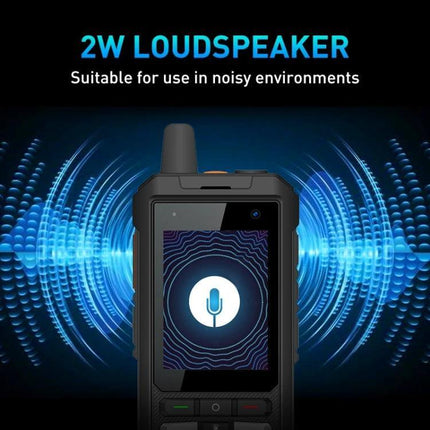 Tough Waterproof Shockproof Android Phone for Outdoor Use with 2W loudspeaker and dedicated quick-access buttons for noisy environments